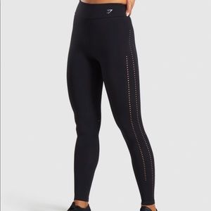 Black gymshark leggings laser cut
